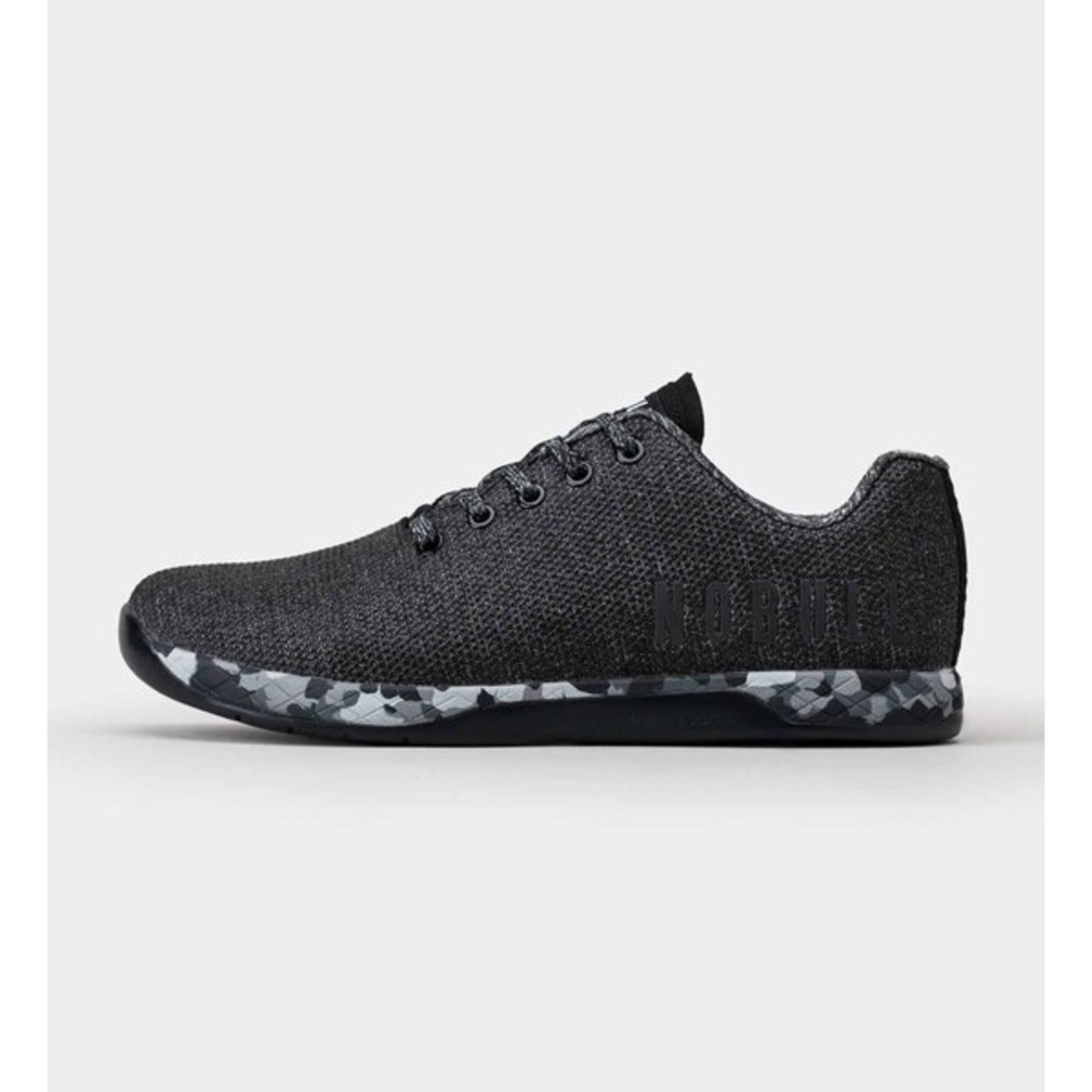 NOBULL® (Women's 8.5) Outwork™ SuperFabric™ Trainers in Black Heather Granite